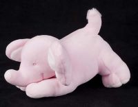 Carters Prestige Pink Elephant Plush Baby Rattle